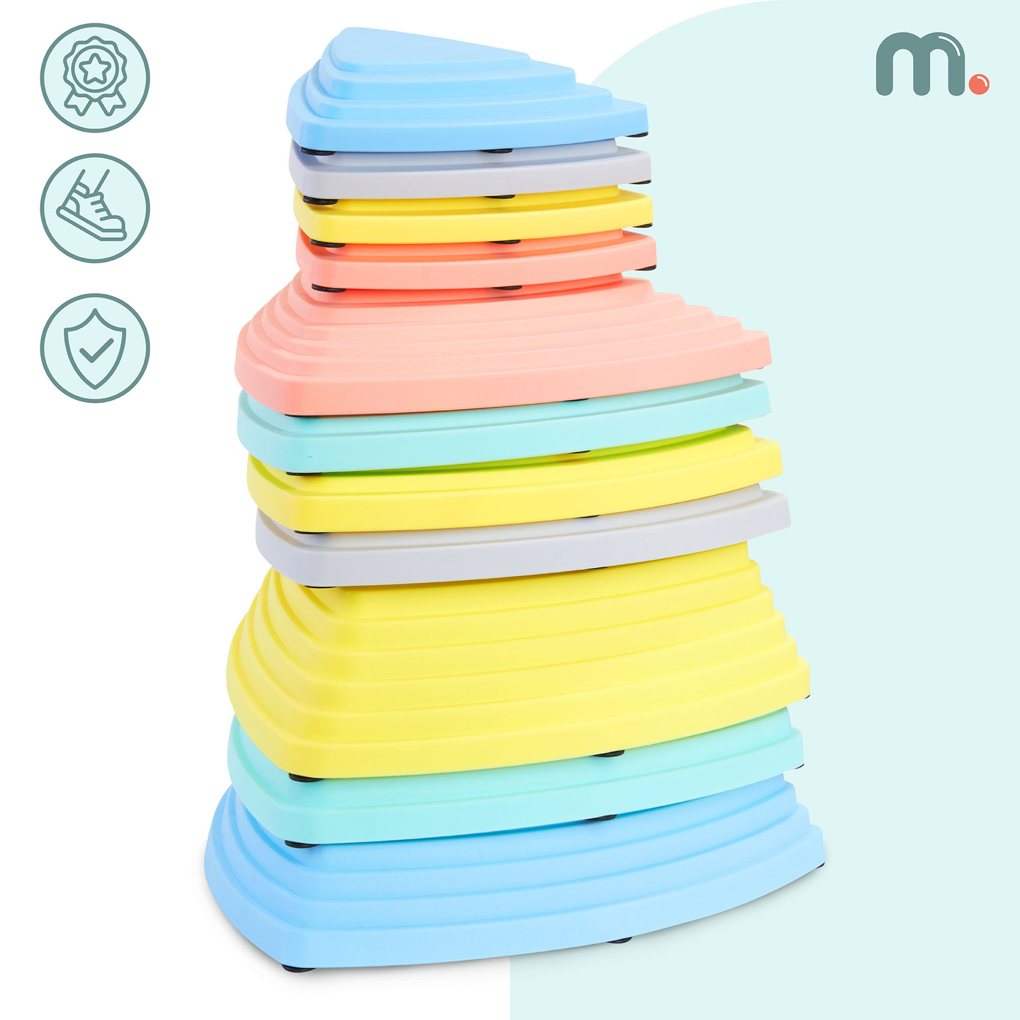 Farebné balančné kamene - 11 kusov