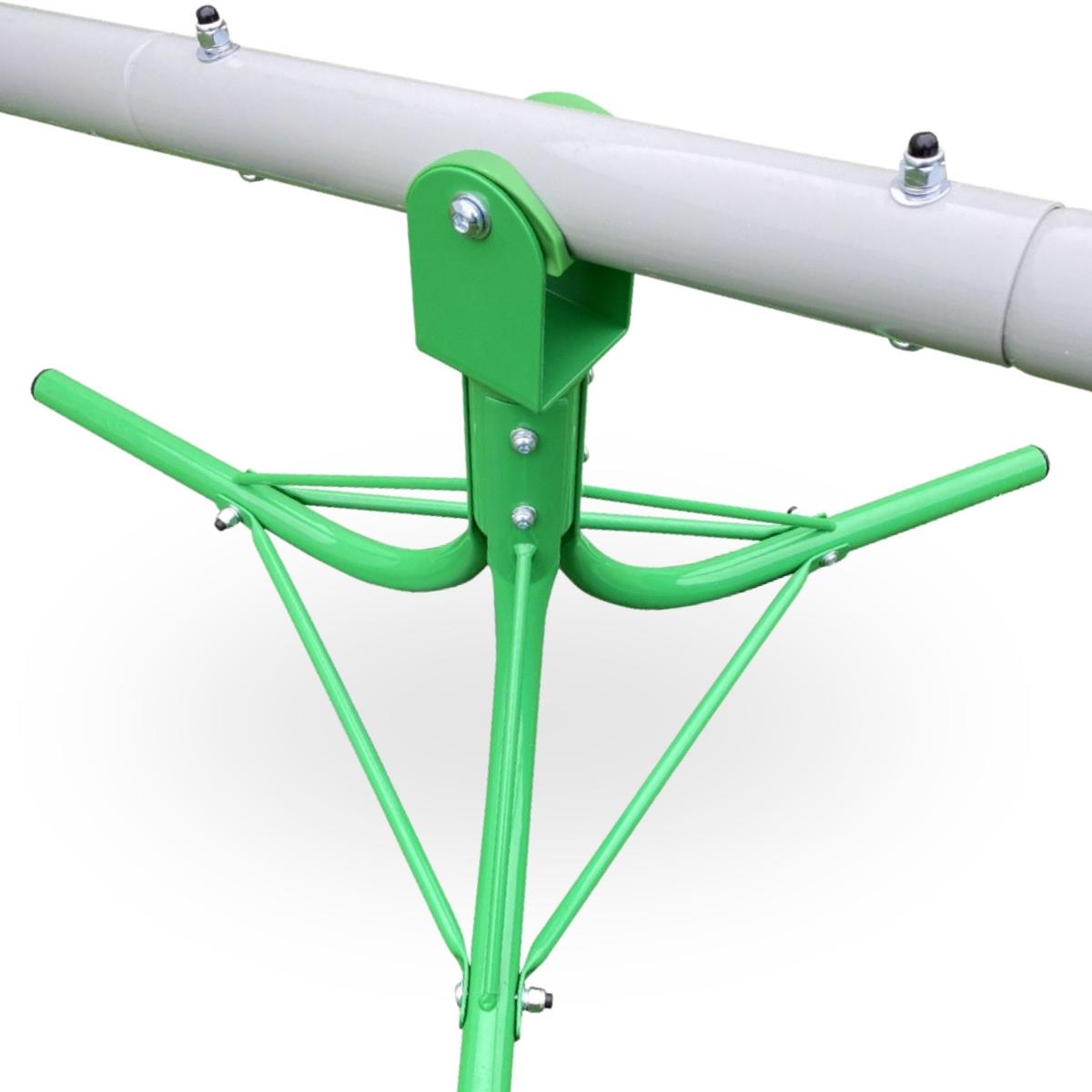 Záhradná hojdačka 2 v 1, kladina pre 2 osoby s 360-stupňovou funkciou kolotoča