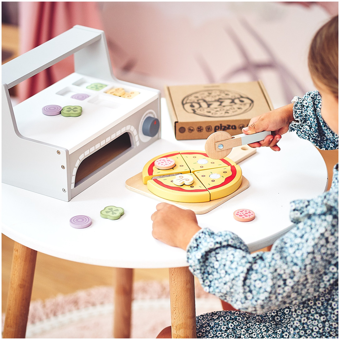 Drevená súprava na pečenie pizze