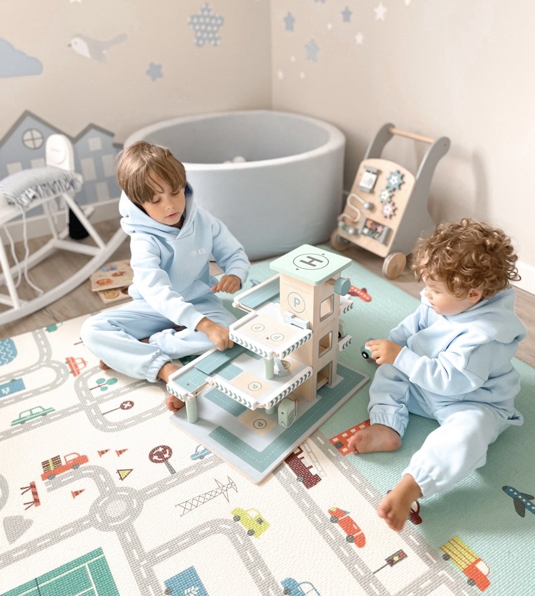 Obojstranná penová podložka XXL - rolka 2 CM (cesta a cikcaky)