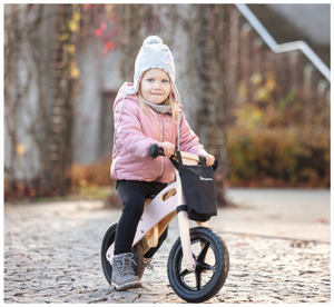 Drevený bežecký bicykel HyperMotion LEXI - penové kolieska, veľmi ľahký - ružový