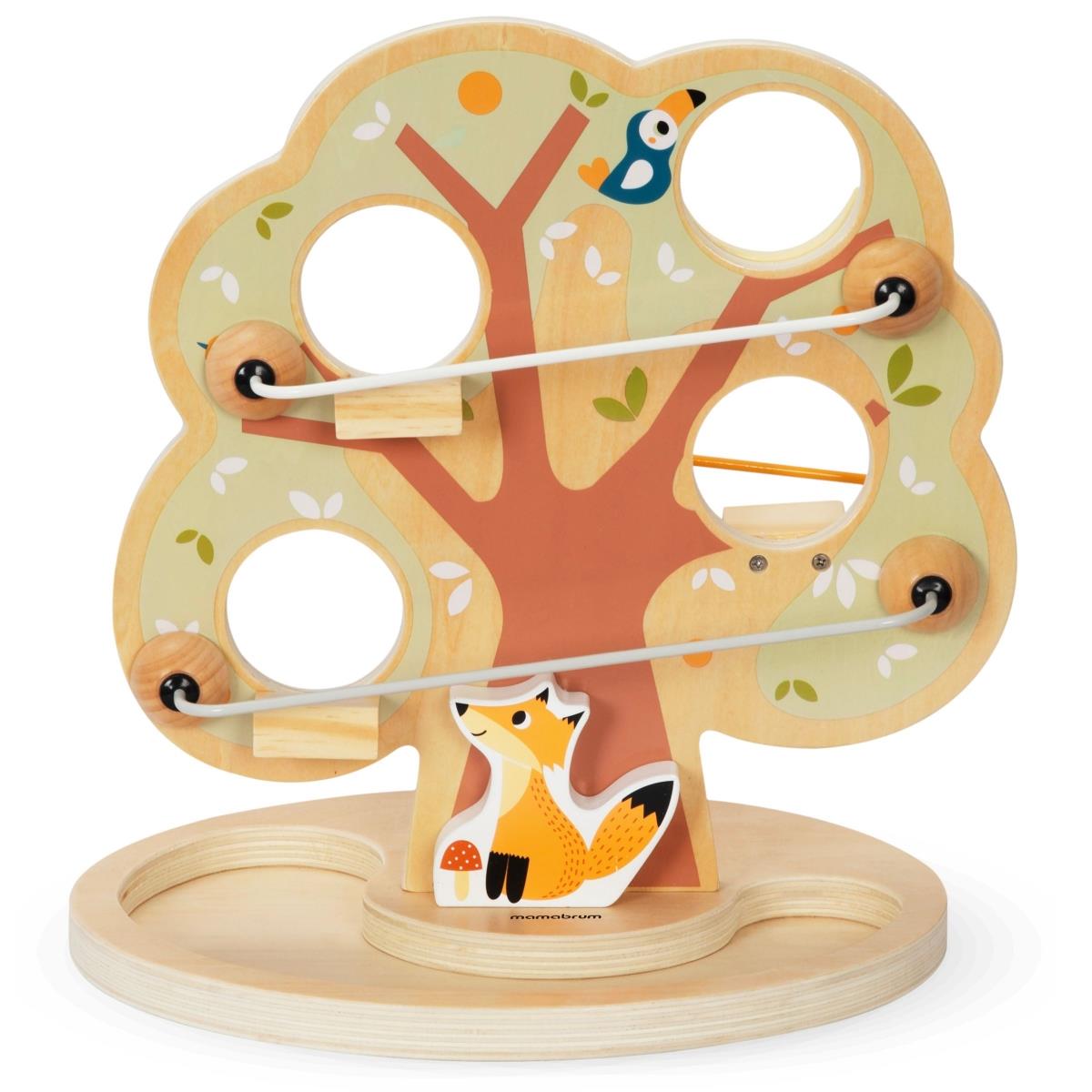 Drevená guľôčková šmýkačka - Zelený strom