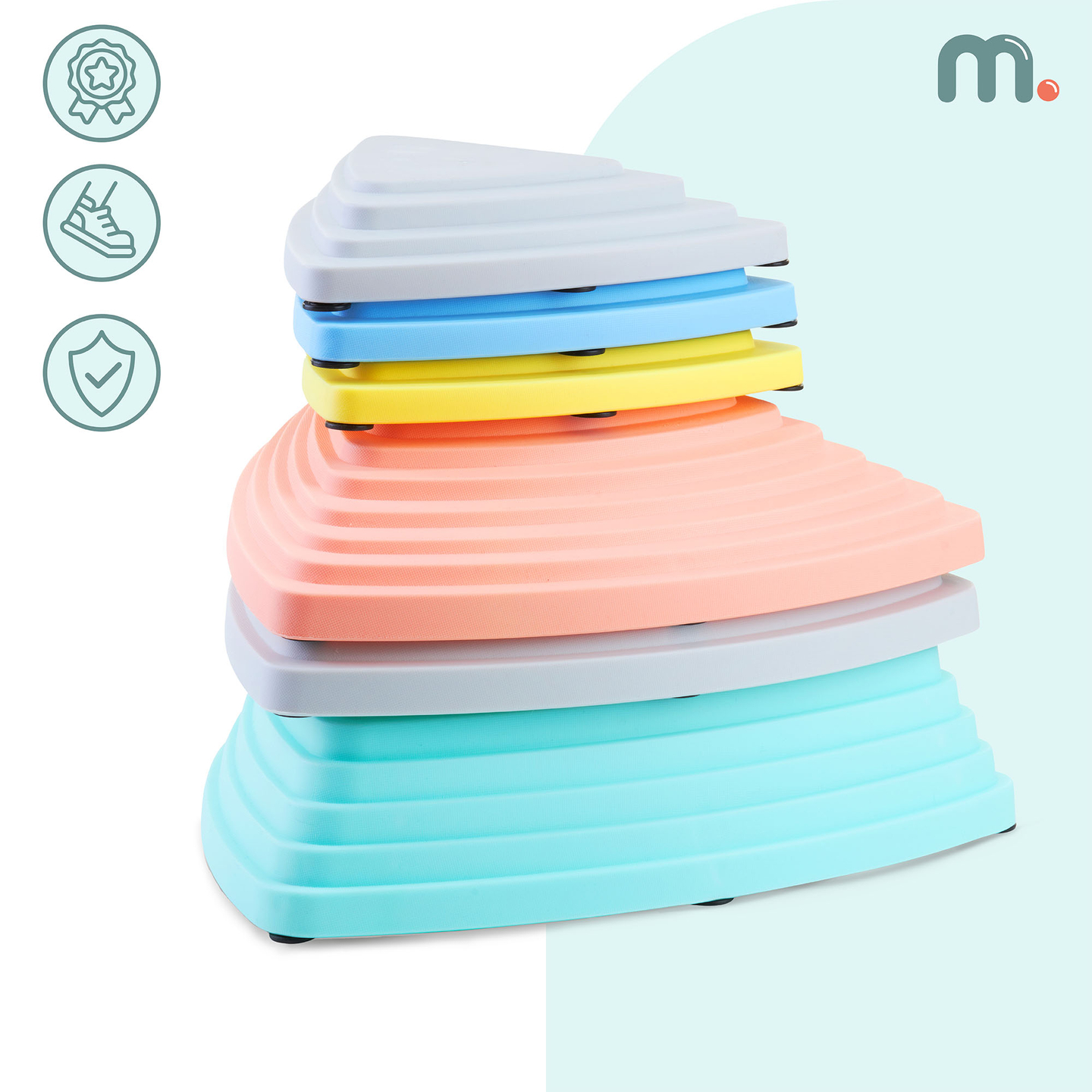 Farebné balančné kamene - 6 kusov