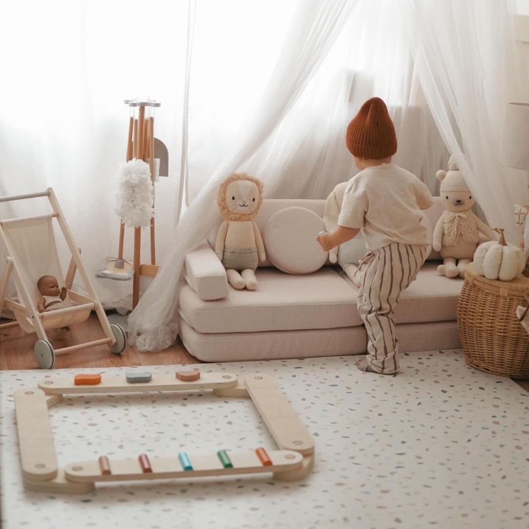 Drevená balančná dráha - zmyslová dráha - 14 prvkov