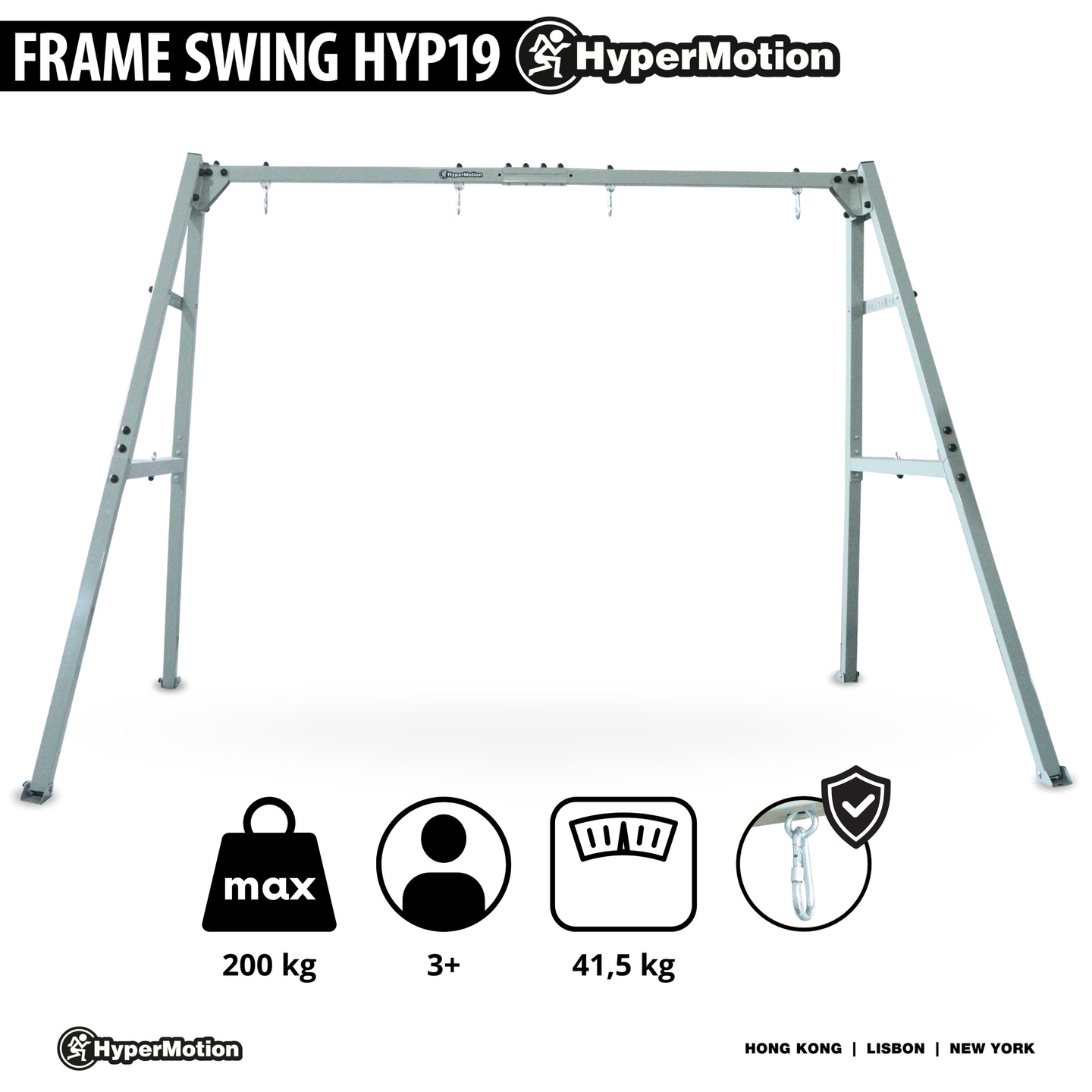Oceľový rám pre záhradnú hojdačku alebo hojdaciu sieť