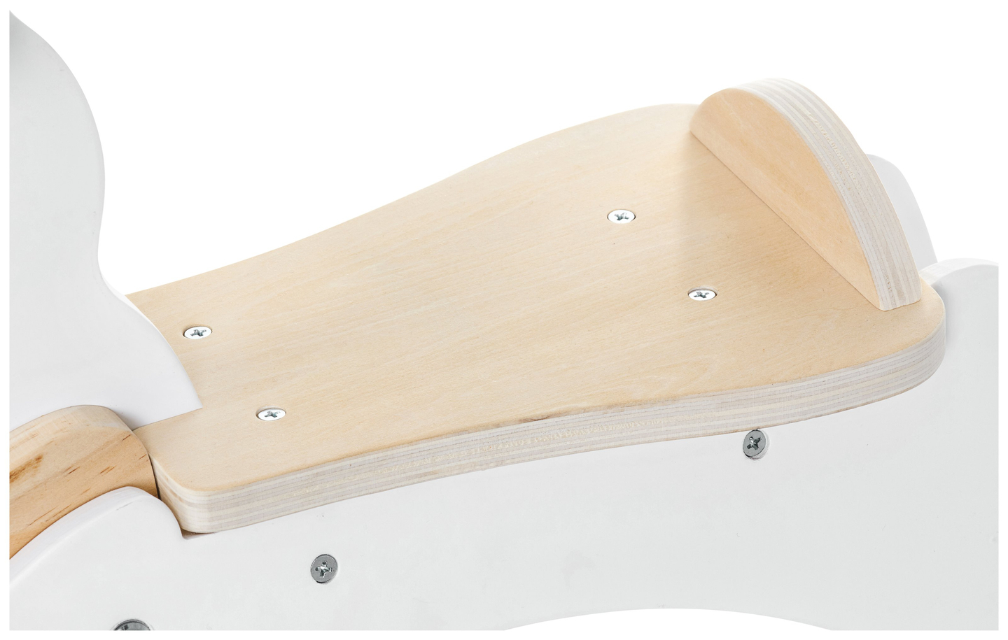 Drevený hojdací koník - biely - od 12 mesiacov.