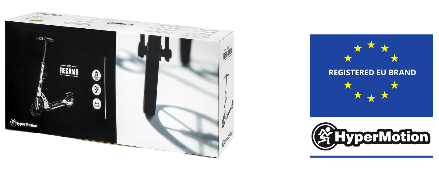 Kolobežka pre dospelých HyperMotion REGAMO - čierna