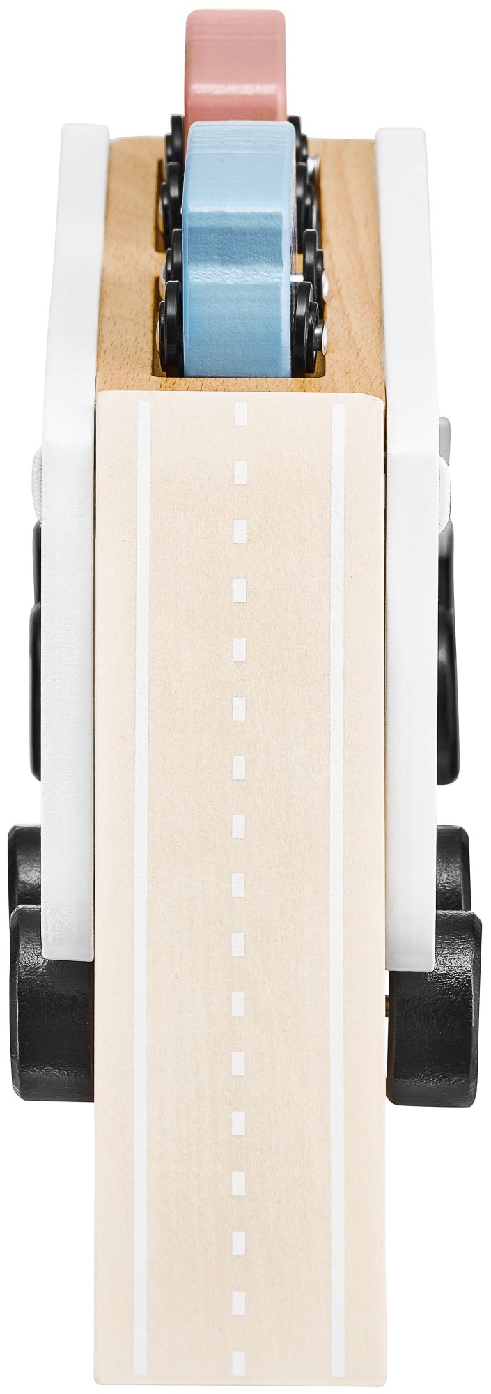 Drevený nákladný príves so 4 autami