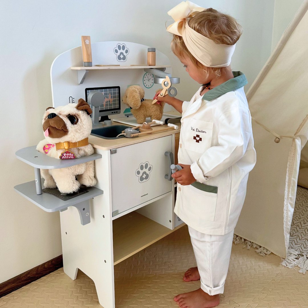 Nemocnica pre zvieratá - drevená súprava