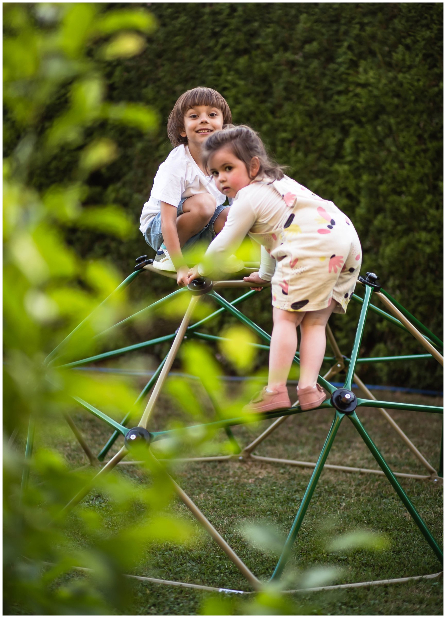 HyperMotion Detský lezecký dóm XL, geodóm, záhradné ihrisko, priemer: 1,8 m