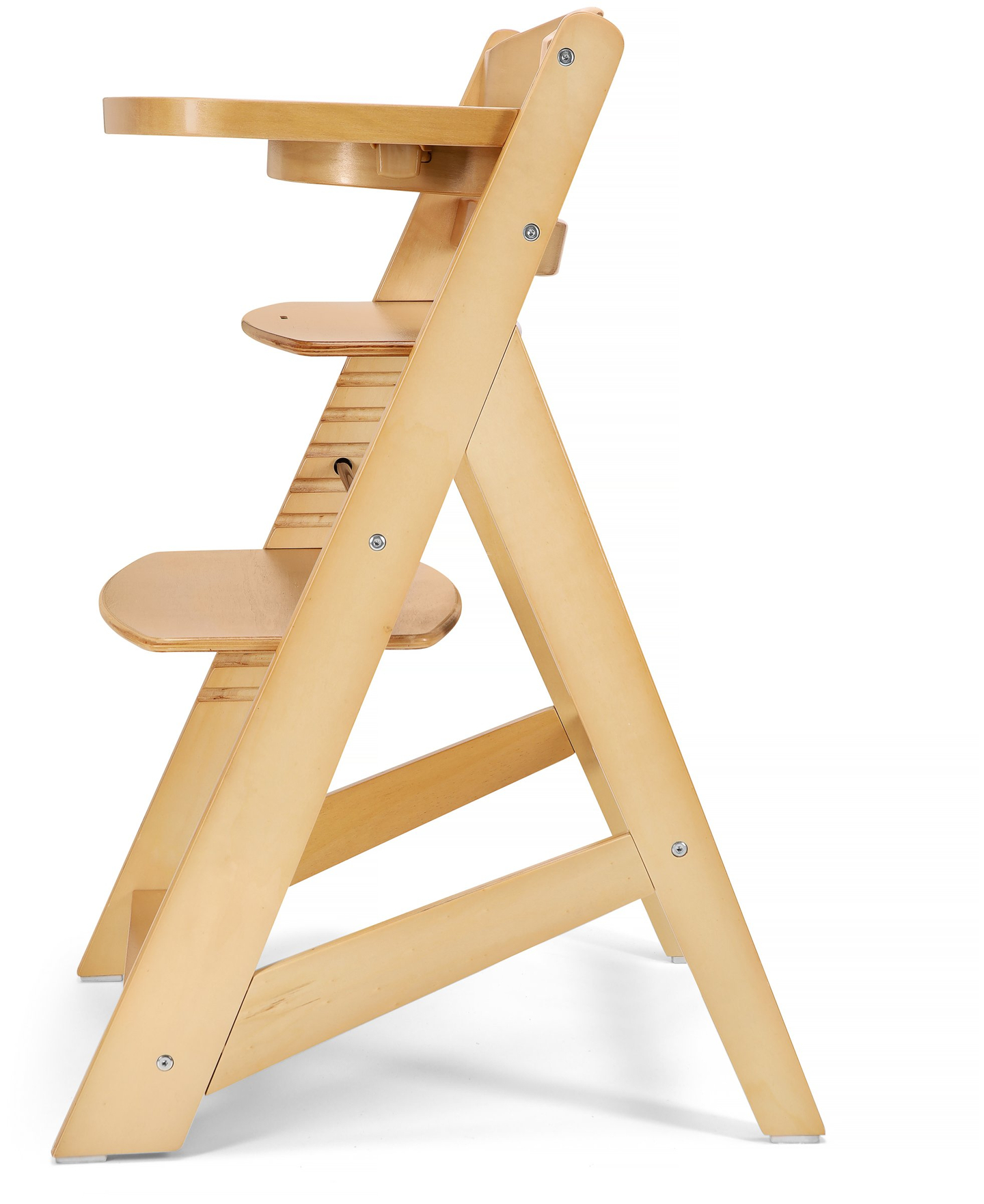 Drevená stolička na kŕmenie Moby-System WOODY - farba prírodného dreva