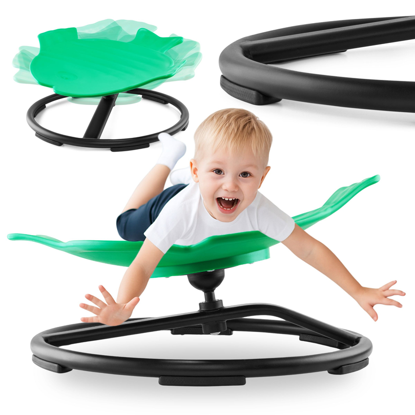 Mini detský kolotoč Ryba - zelená farba