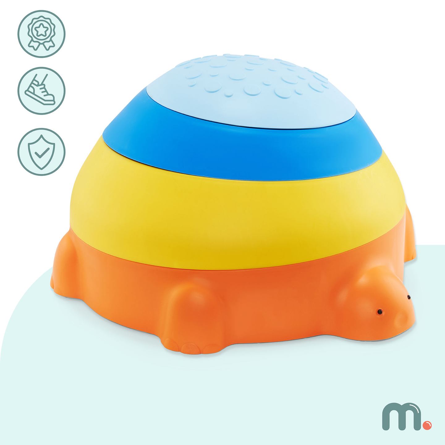 Zmyslový chodník pre deti - Farebná korytnačka