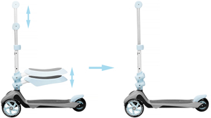 Balančná trojkolka HyperMotion 3in1 - modrá