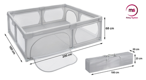 Veľká ohrádka 200 cm x 160 cm - detské ihrisko, suchý bazén