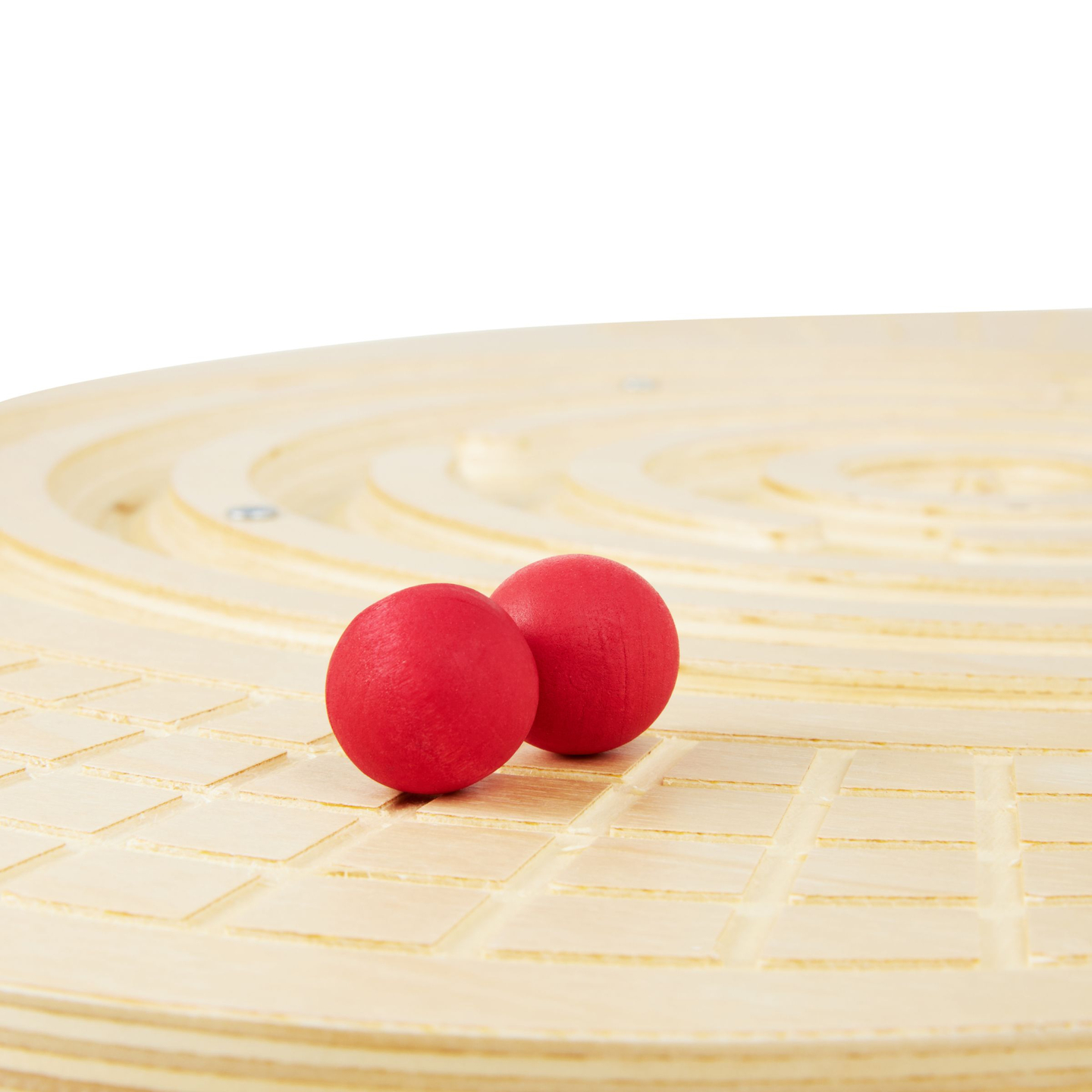 Drevená balančná doska s bludiskom a loptičkami - balančná hojdačka