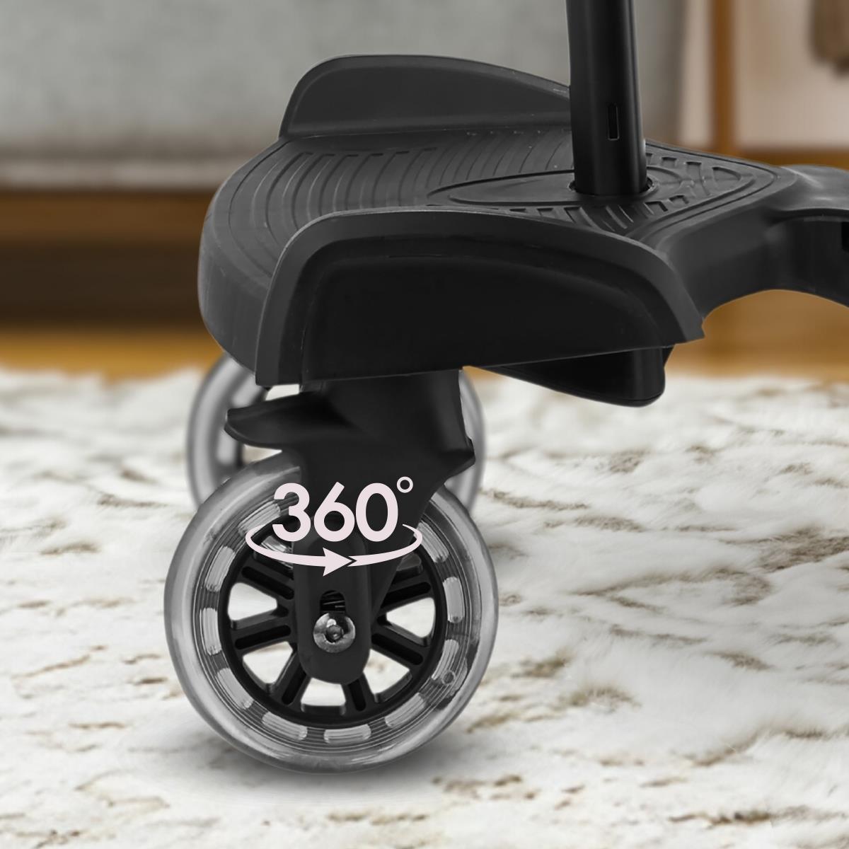 Nadstavec na kočík s nastaviteľným sedadlom a univerzálnym systémom upevnenia - Moby-System BUGGY2GO