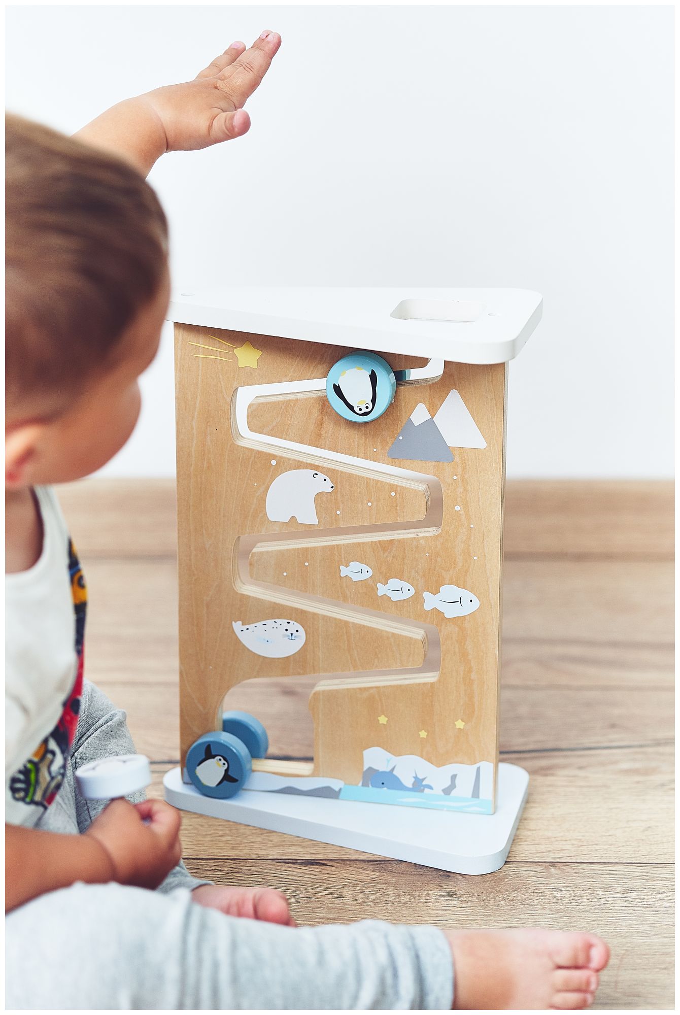 Drevená obojstranná senzorická manipulačná doska