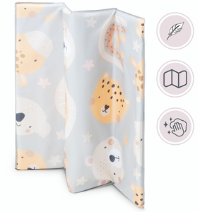 Skladacia ohrádka, detská cestovná postieľka s matracom a taškou na prenášanie - Medvedík