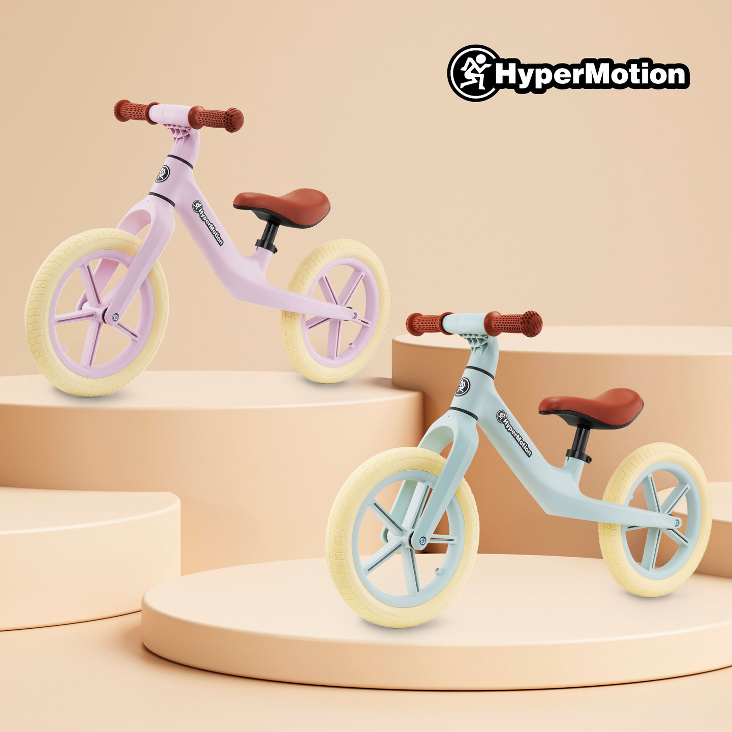 Detský bežecký bicykel HyperMotion Marcelo - ružový