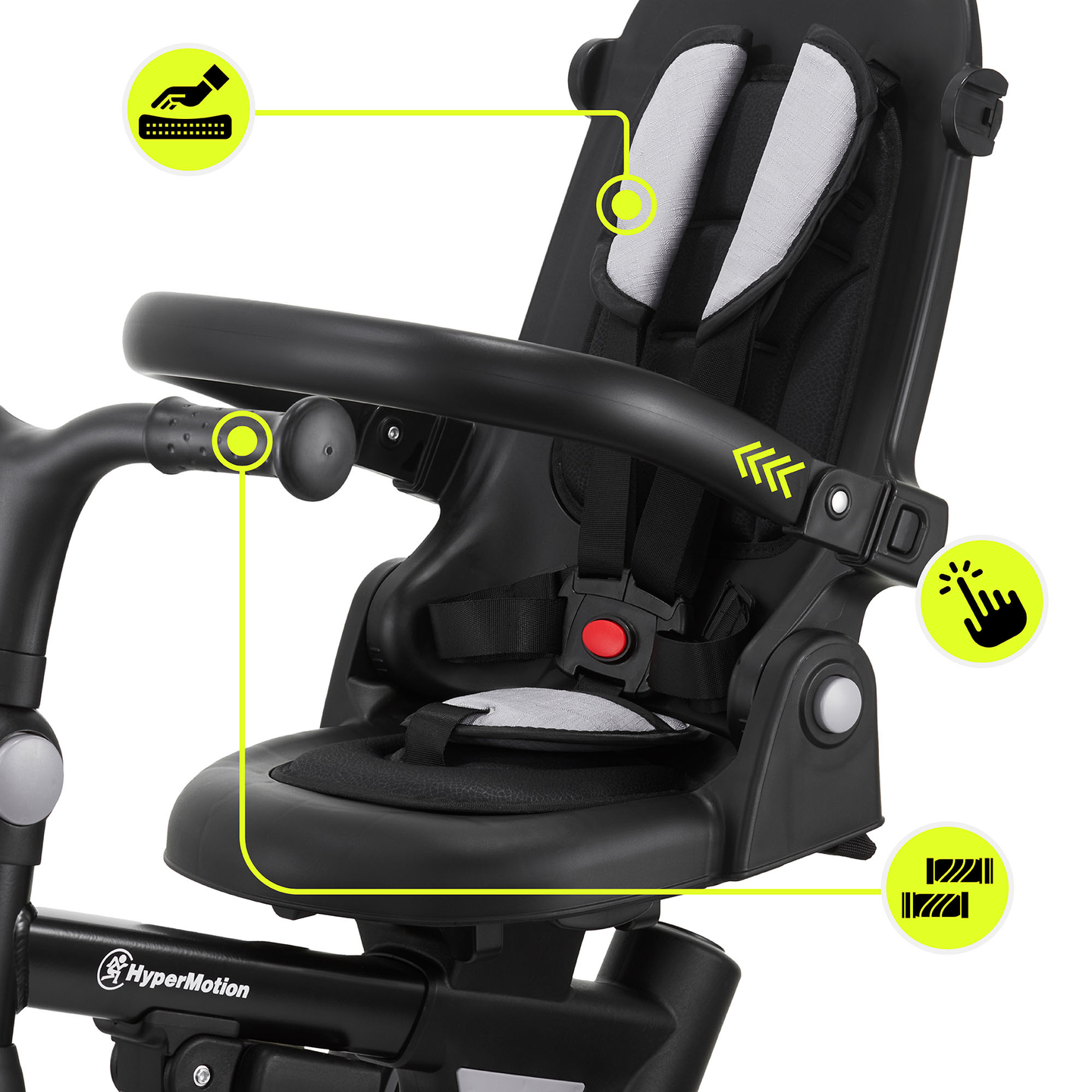 Multifunkčná trojkolka 8v1 TOBI FOREST - sivá