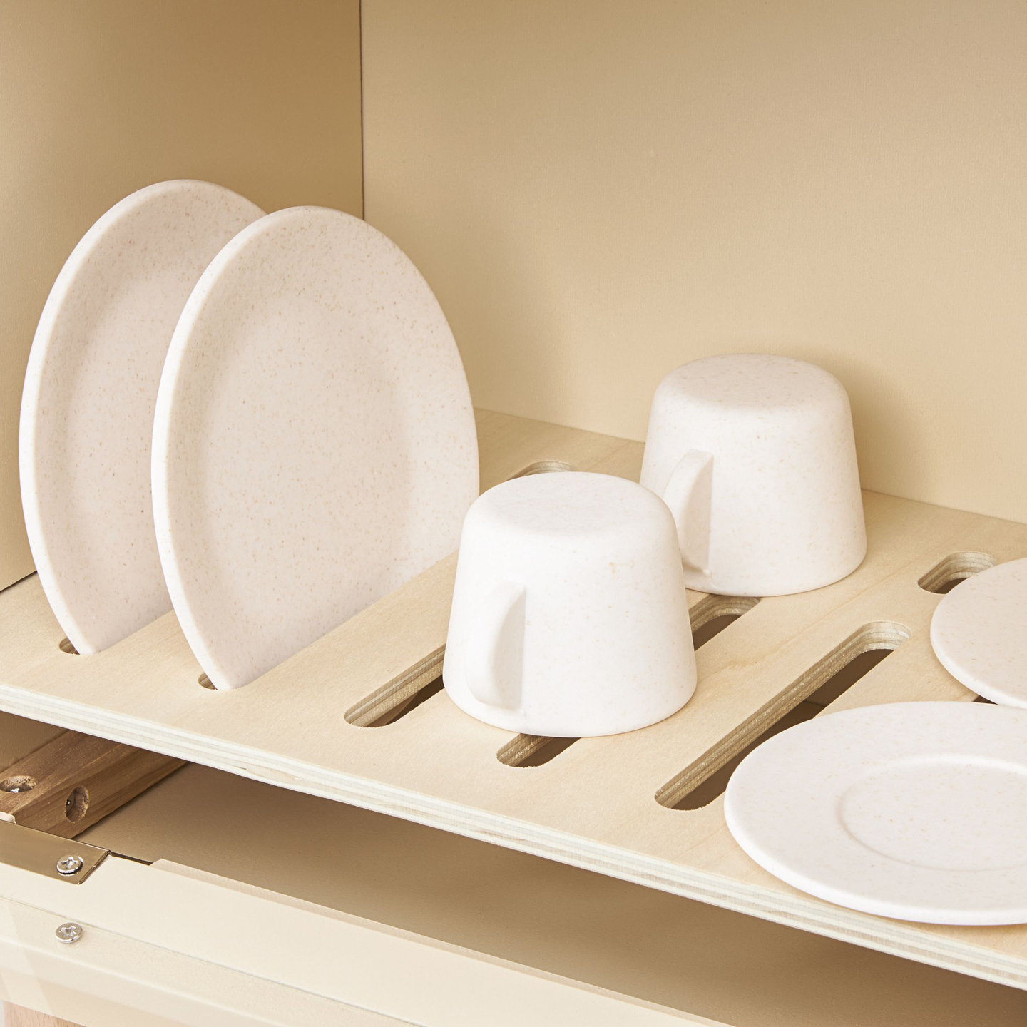 Drevená umývačka riadu s príslušenstvom