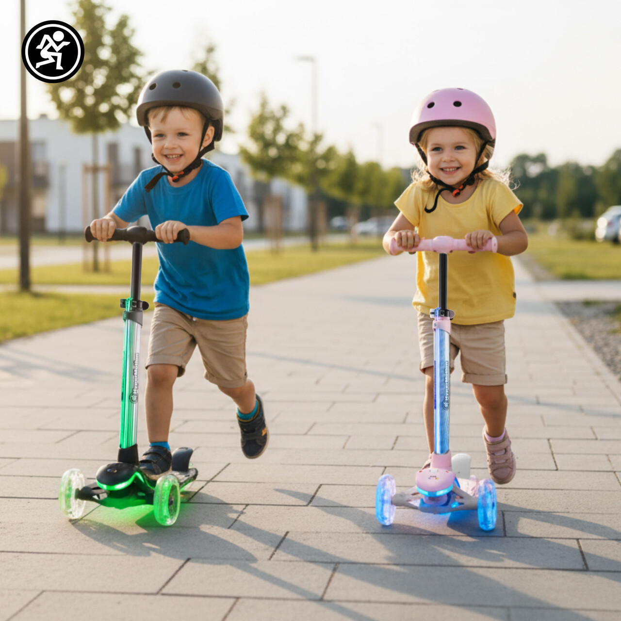 Balančná kolobežka HyperMotion BECKY - RGB LED osvetlenie, ružová