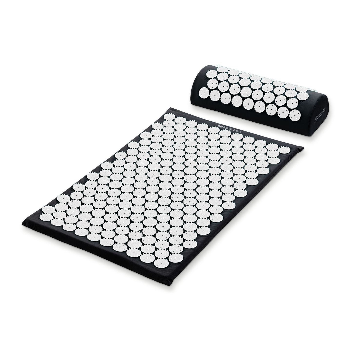 Akupresúrna podložka s vankúšom a poťahom - 72 cm HyperMotion čiernobiela