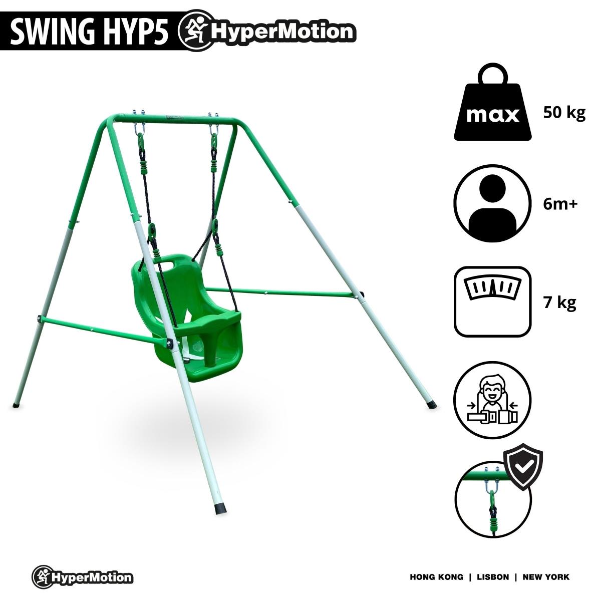 Hojdačka pre bábätká a batoľatá s bezpečnostným pásom