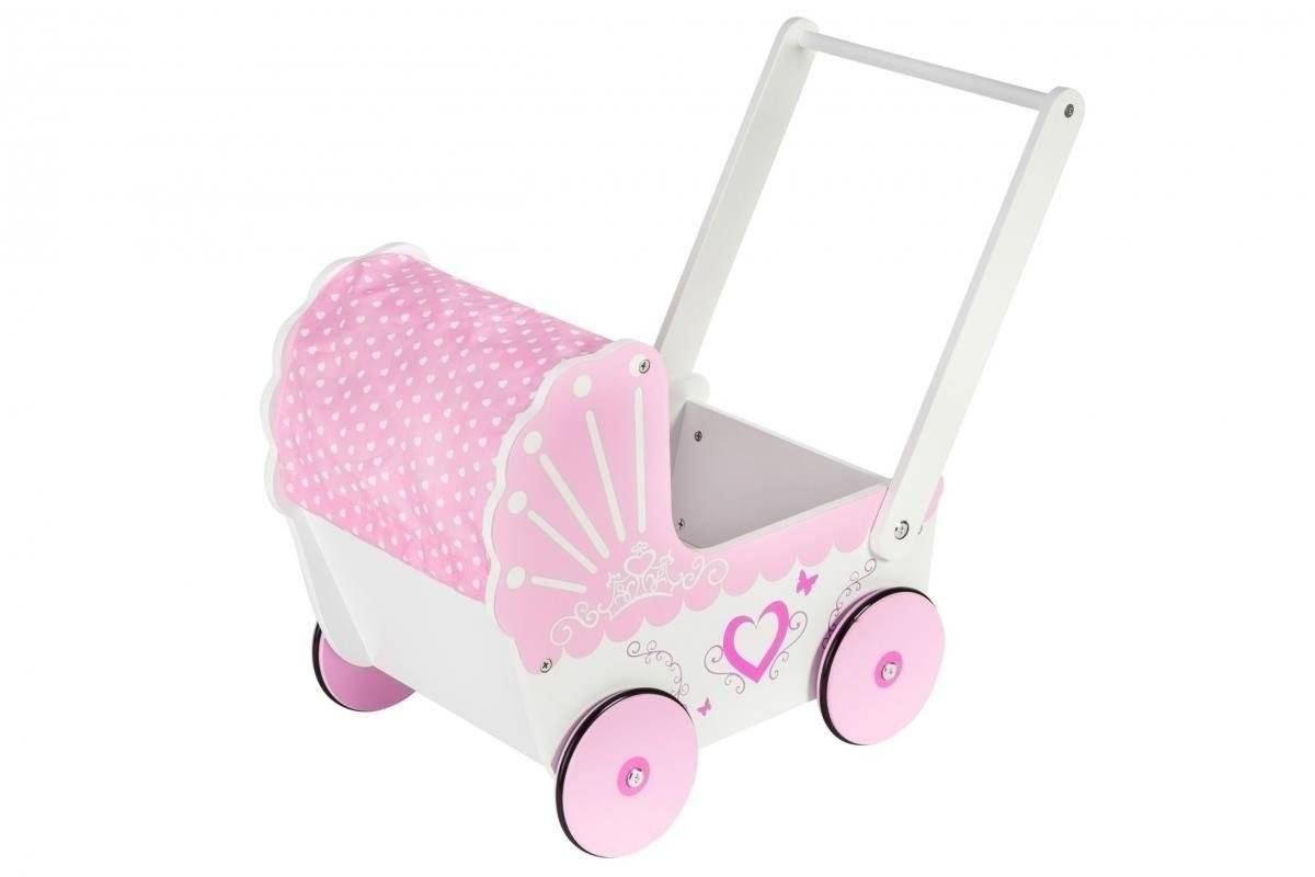 Drevený kočík pre bábiky