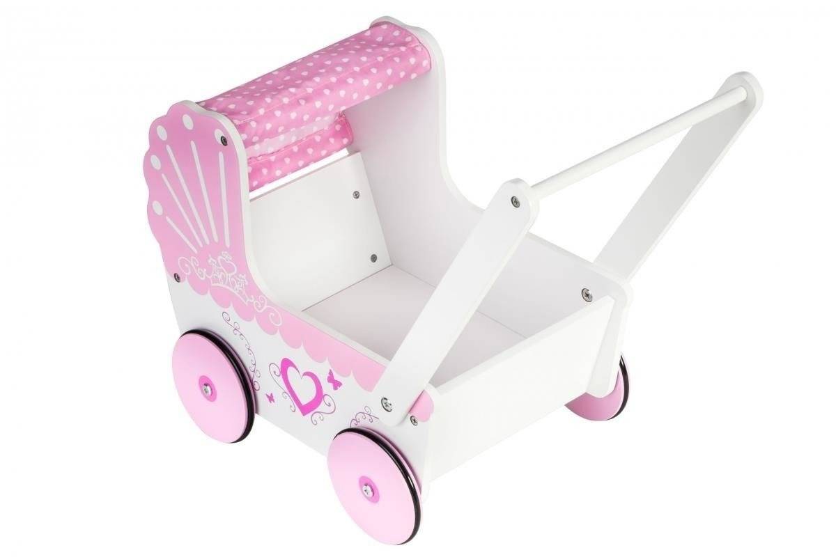 Drevený kočík pre bábiky