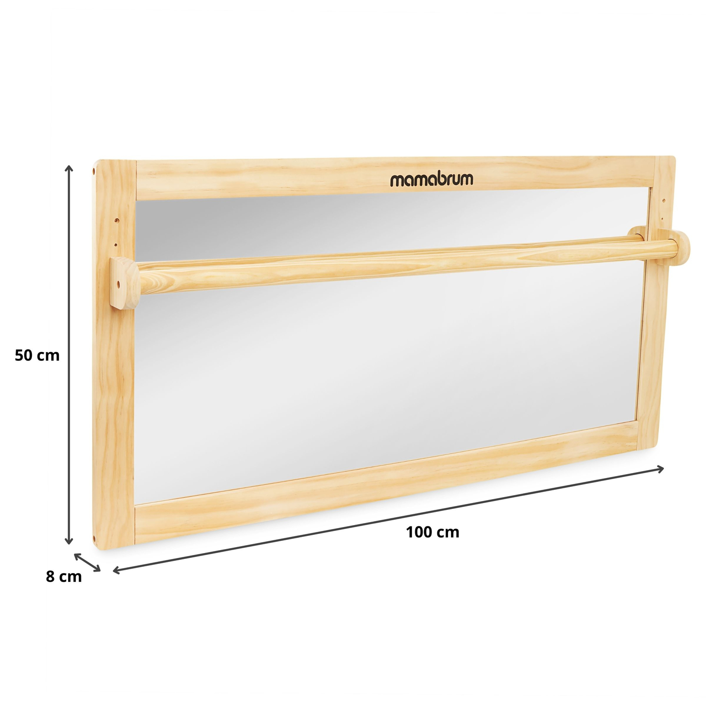 Detské zrkadlo s nastaviteľnou rukoväťou - Montessori