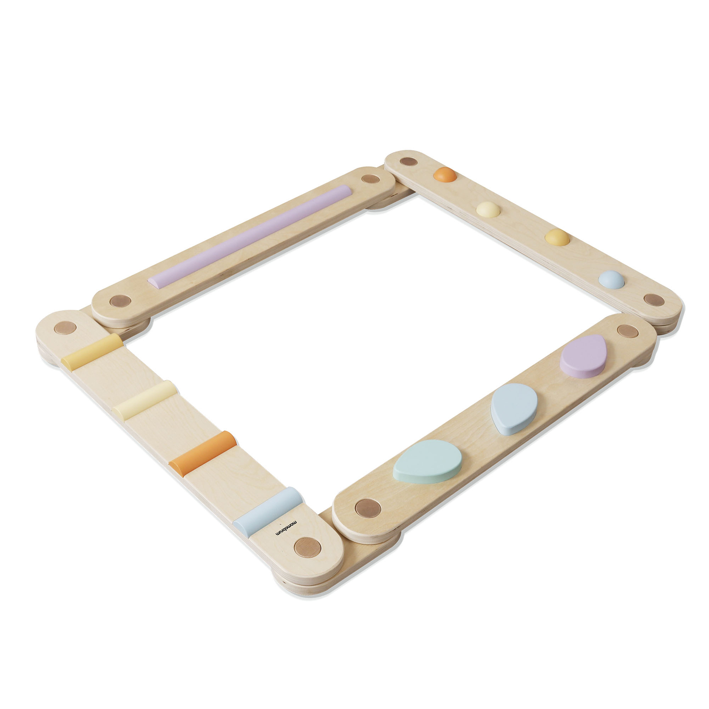 Veľký drevený senzorický chodník - balančná dráha - 9 prvkov