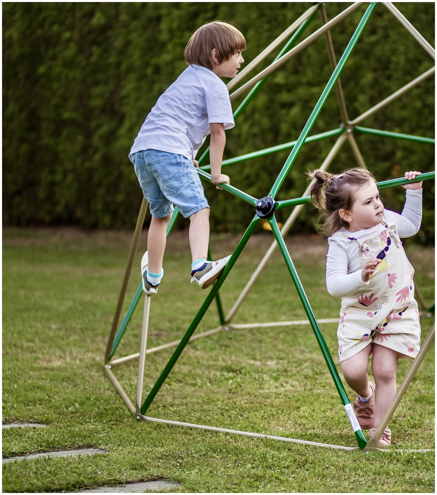 HyperMotion Detský lezecký dóm XXL, geodóm, záhradné ihrisko, priemer: 3 m