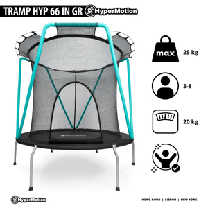 Mint trampolína 167cm s ochrannou sieťou - pre deti 3-8 rokov - pre dom aj záhradu