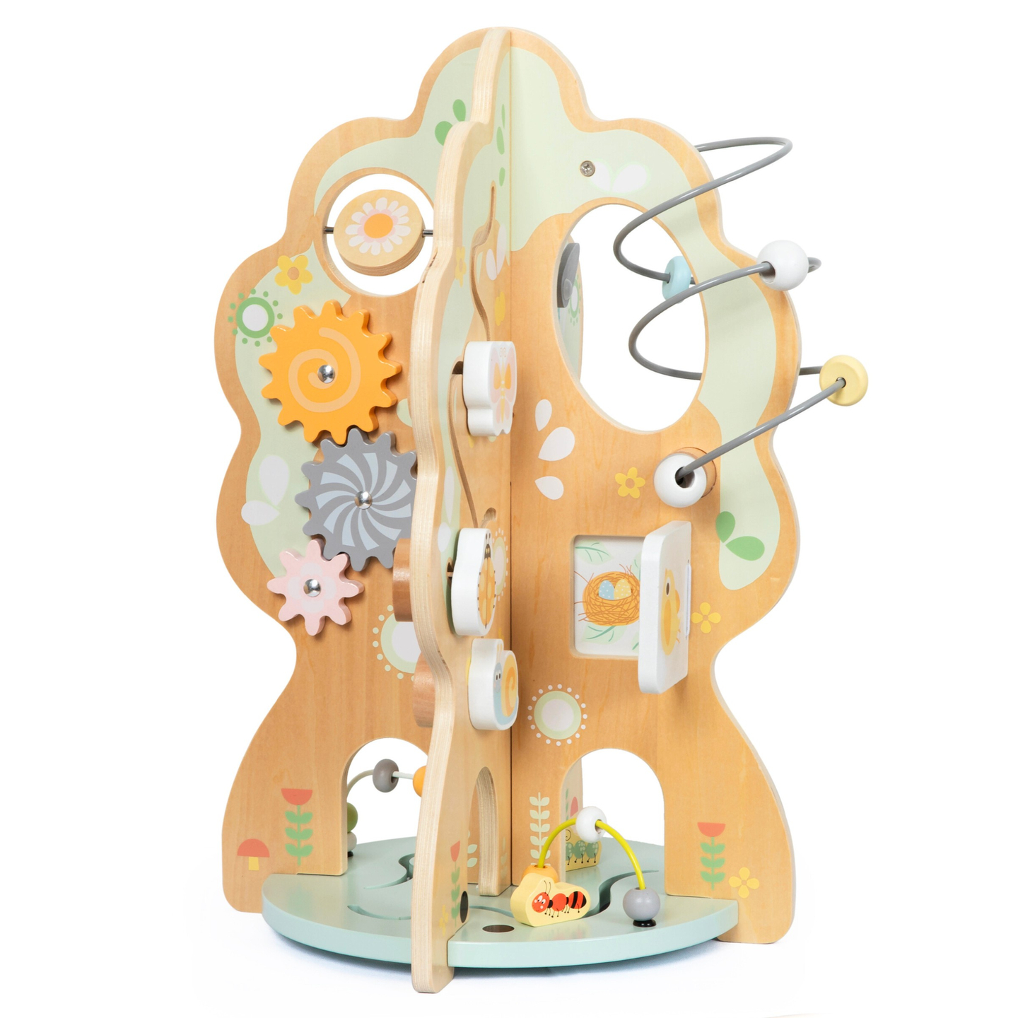 Drevená edukačná hračka 10v1 - multifunkčný stromček