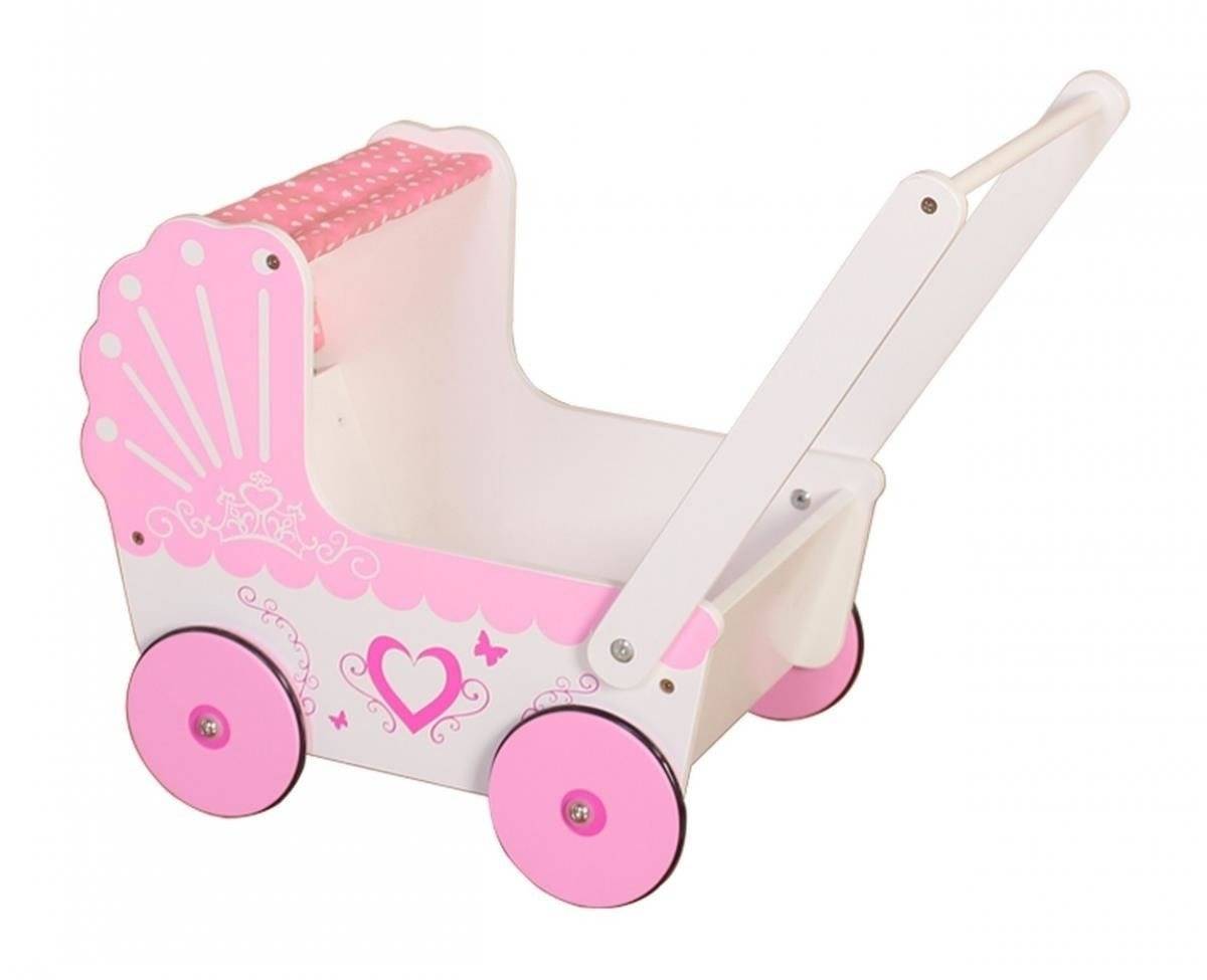 Drevený kočík pre bábiky