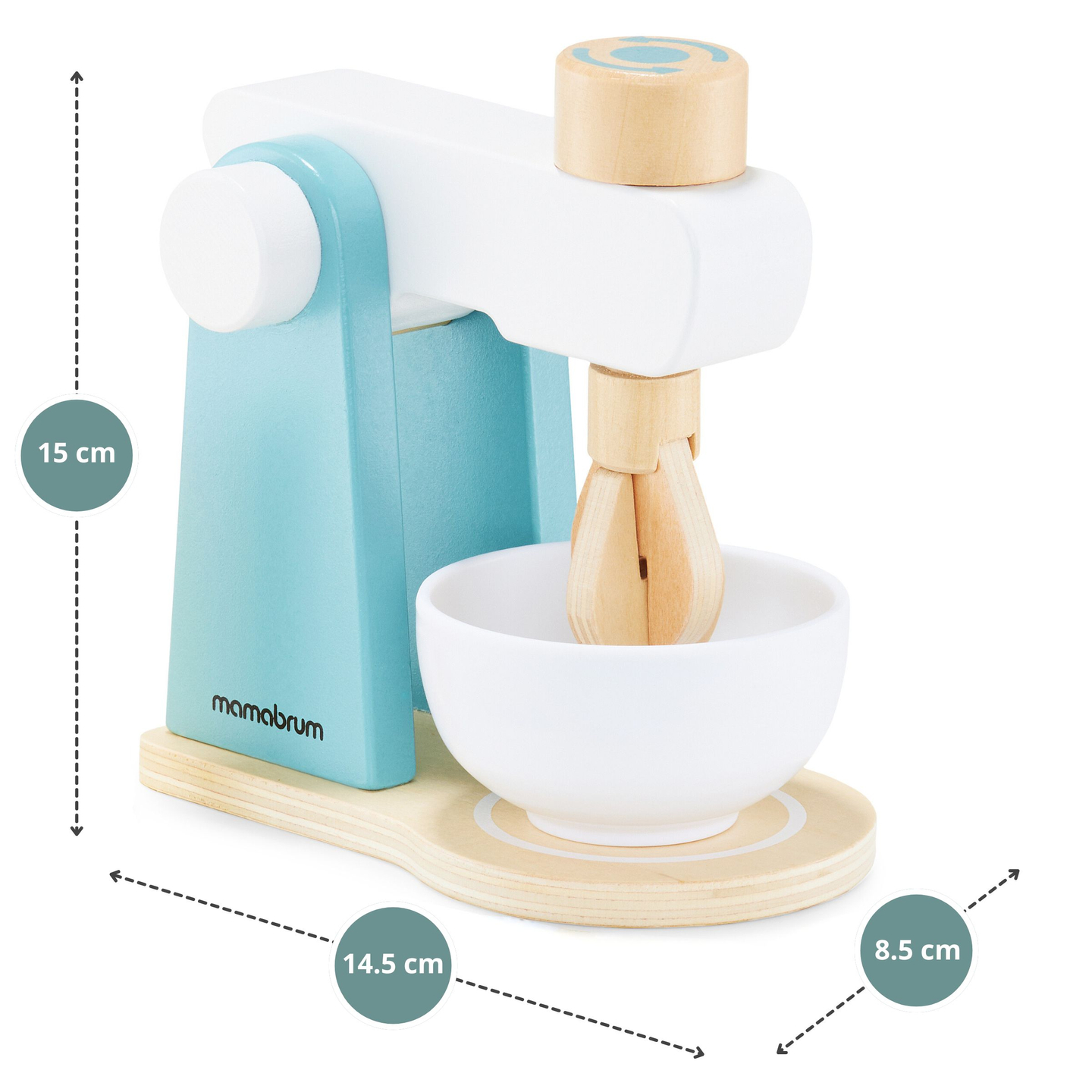 Drevený mixér s príslušenstvom