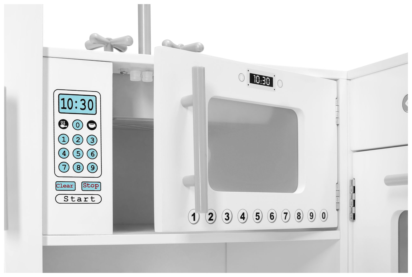 Rohová drevená kuchyňa XXXL s chladničkou, rúrou, práčkou, zásterou a príslušenstvom